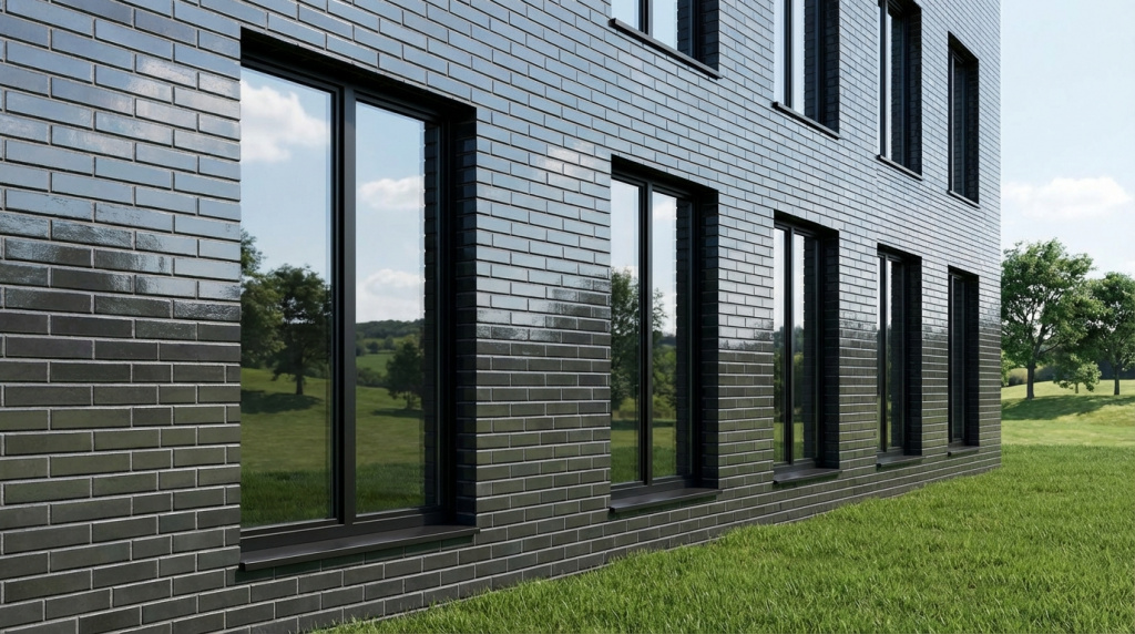 Дом из глянцевого кирпича